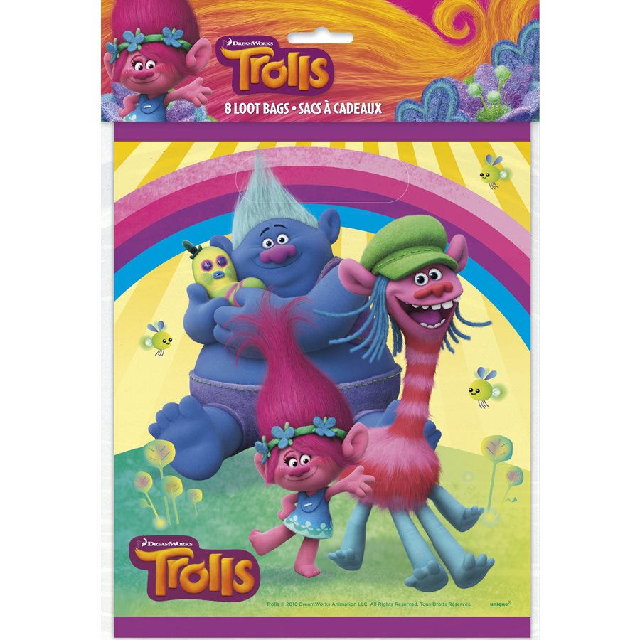 Trolls loot bags 8pcs