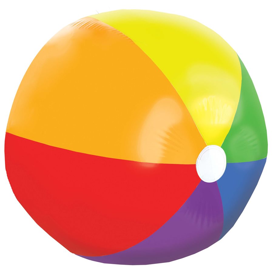 Giant rainbow inflatable beach ball 4ft