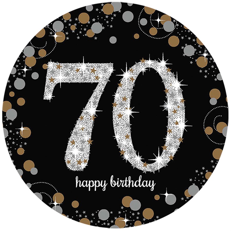 70th Sparkling Celebration spray centerpiece