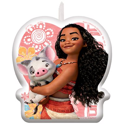 Moana b-day candle